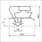 Уплотнительная резина для холодильника Снайге / Snaige FR 275 V372.104-03
